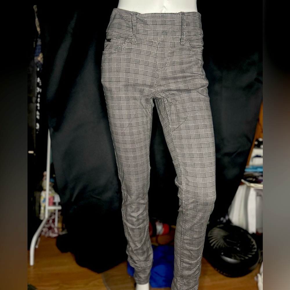 Gray Checkered Pants